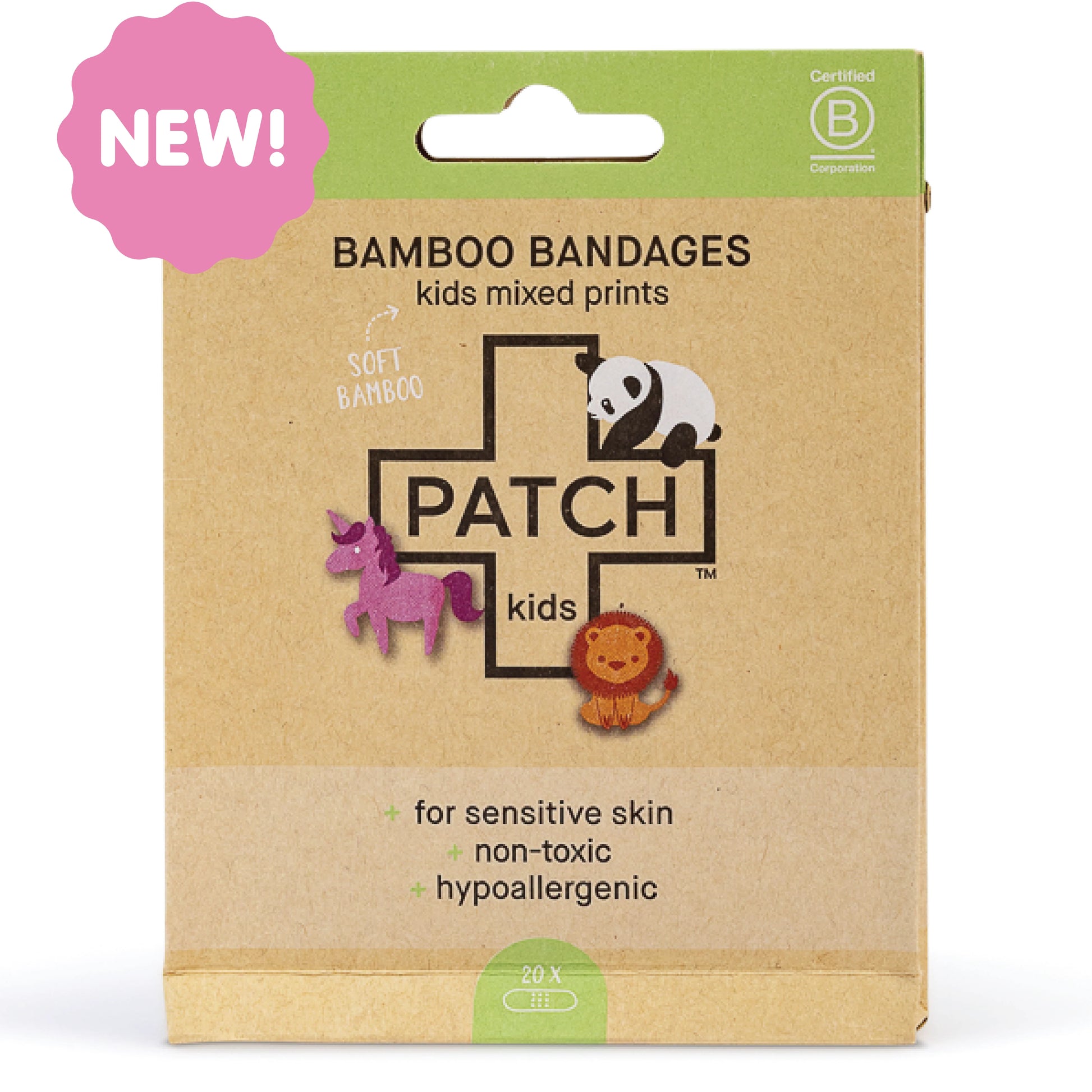 Patch Bamboo Adhesive Bandages Kids Prints